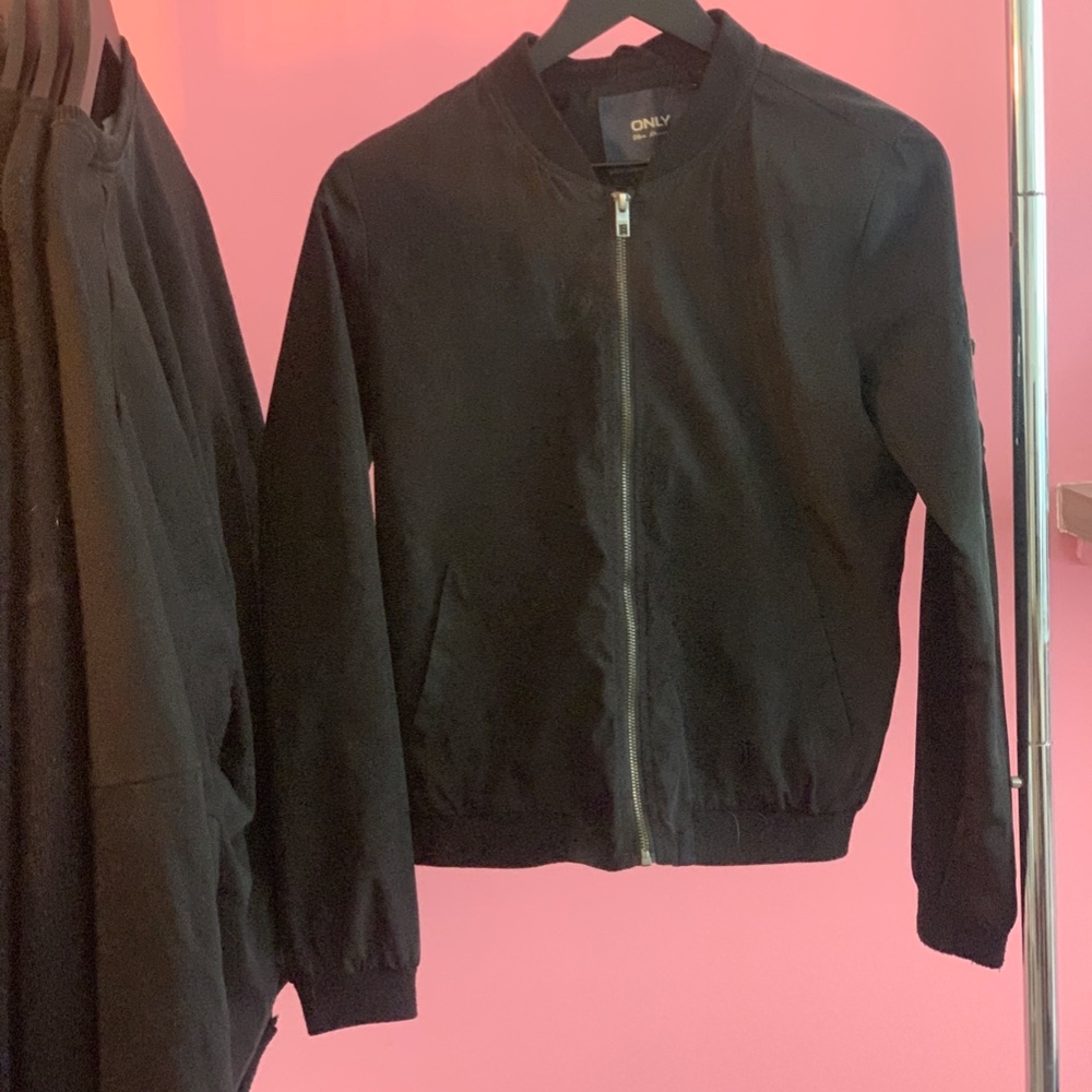 only jacket - women's size small - black bomber